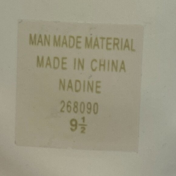 Yellow Box Pink Metallic Heeled Flip Flops Gem decor Toe Strap Size 9.5 - Picture 8 of 9